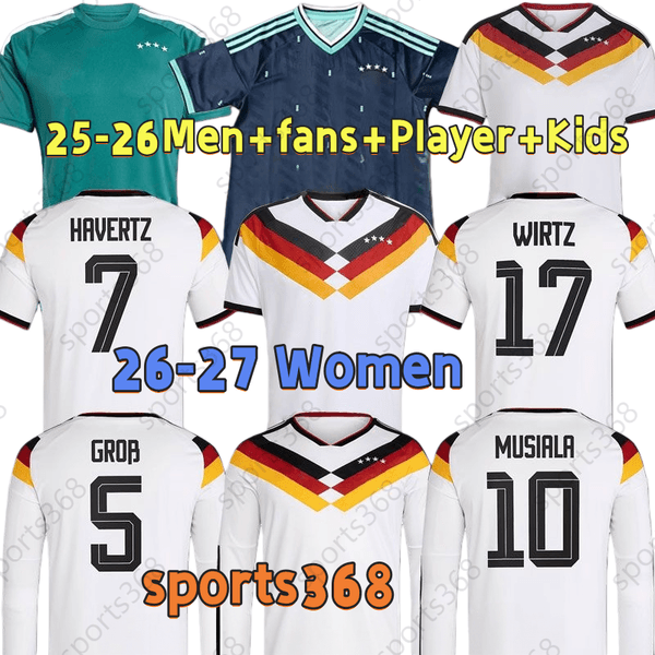 2026 World Cup 2025 football jersey Germanys woman Soccer Jerseys Player Version HUMMELS KROOS GNABRY MUSIALA MULLER HAVERTZ Whiteout Beckenbauer football shirts