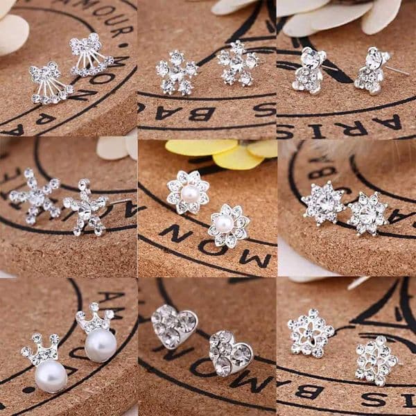 Earrings For Women Pearl Cute Fashion Girls Animal Jewelry Trend Rabbit Flower Heart Fruit Cherry ButterflyT251129