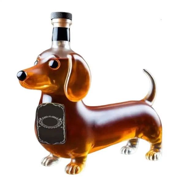 Whiskey Glass Bottle Dachshund Dog Whiskey Bottle Wine Container Transparent Whiskey Decanter Wine decanter for Birthday 250428