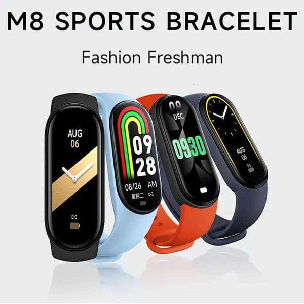 For Sports Smart Watch Music Control Fitness Calorie Track Bracelet Phone Message Remind Steps BT SmartWatch M8 Band M251129