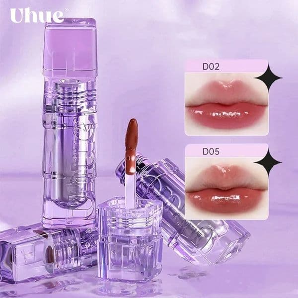 Uhue Lip Gloss Hydrating Glass Lip Glaze Crystal Fruit Nourishing Lipstick for Women Lipstick Makeup Cosmetics 251129