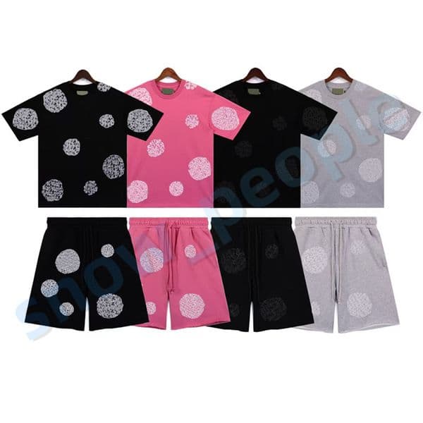 New Summer T Shirts Shorts Designer Mens T Shirts Men Womens Short Sleeve Tees Summer Loose Fitting Tops Size S-XL