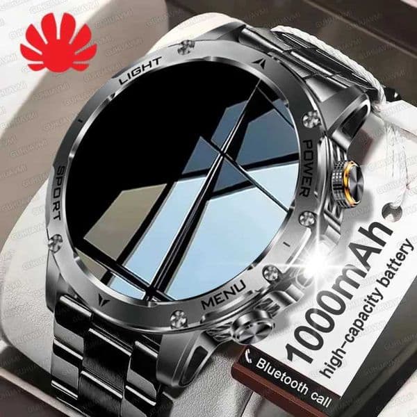 2025 New GPS Outdoor Sports Smart Watch Men AMOLED Screen NFC Flashlight Heart rate Waterproof Call 1000mAh SmartWatch M251129