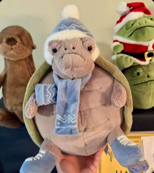 2026 New Timmy Turtle Backpack Plush Toy Latest Cartoon Anime Cute Pillow Fun Stuffed Animal For Friends Kawaii Doll Birthday Gift 251031 De W260306