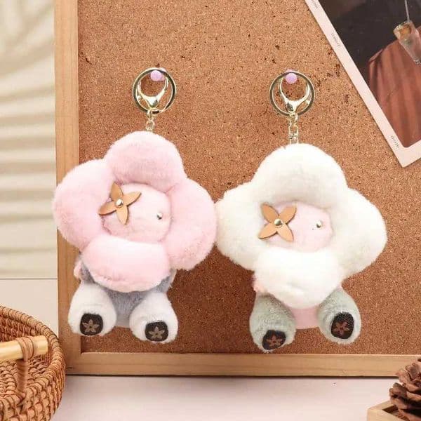 1/2PCS 135cm Sunflower Plush Hanging Ornament Doll Backpack Hanging Chain Car Keychain Womens Bag Pendant Y251129