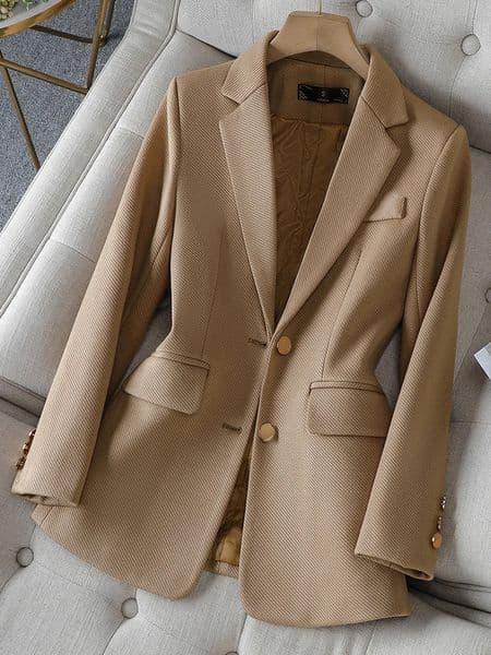 Fashion Ladies Blazer Women Green Black Khaki Long Sleeve Female Business Work Wear Slim Formal Jacket For Autumn Winter 251124BANJIA