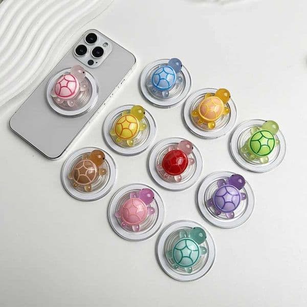 1PC Glow-in-the-Dark Turtle Phone Holder Mini Resin Turtle For IPhone Safe Ring Finger Eing Stand Y251129