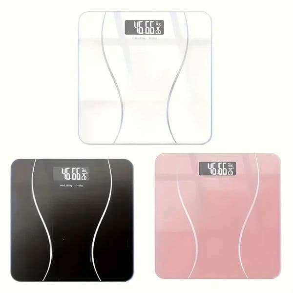 Digital intelligent bathroom scale with LCD display screen room temperature 400 pound precision weighing capability 250425BJ