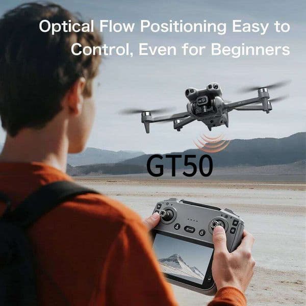 Ideal Gift Drone GT50 With Obstacle Avoidance 8K Dual Camera Brushless Foldable Optical Flow Quadcopter High-Quality gift