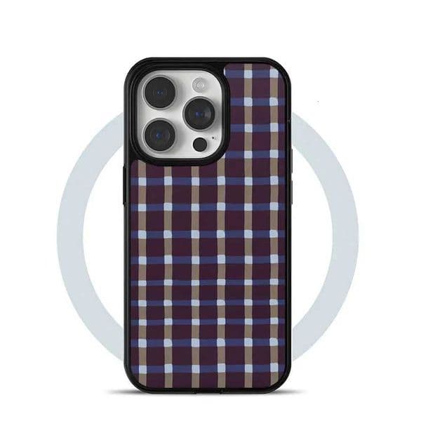 Crosscheck Phone Case For iPhone 17 16 15 14 13 12 Pro Max Plus Air Hard Shell Fl Cover Silicone Anti-fall H251129