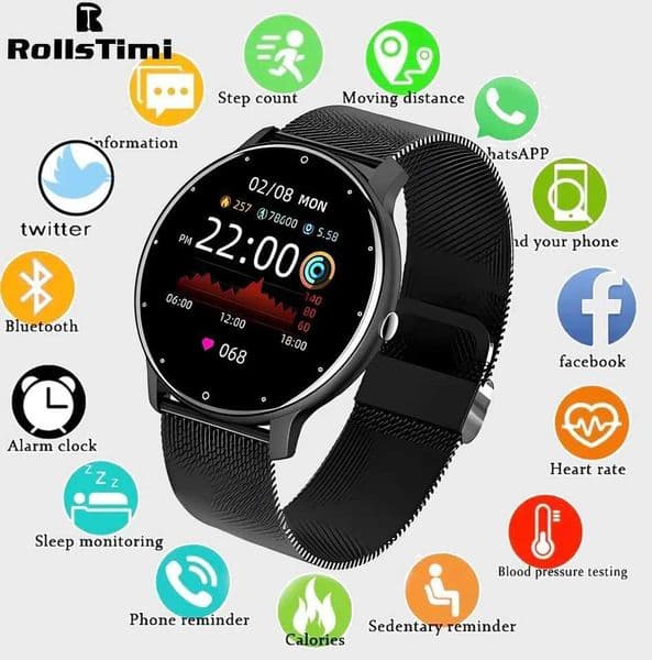 Smart Watch Men Call 24H Heart Rate Monitor Women Sports Fitness IP67 Waterproof Smart Watch For Android IOS 2024 New M251129
