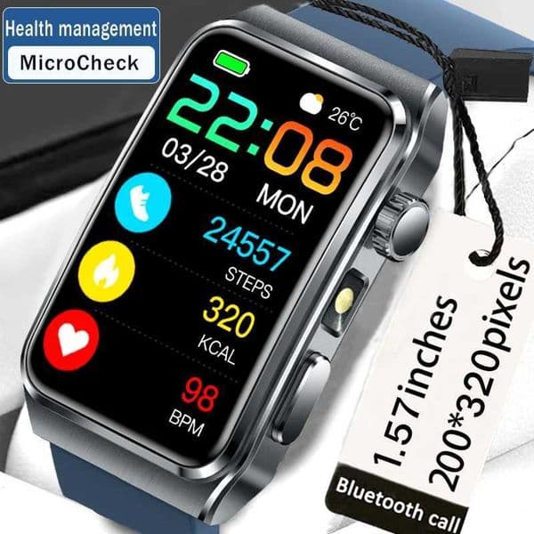 2025 New Flashlight Smart Watch Micro-check Blood Pressure Blood Oxygen Uric Acid Women Health Call Sports Smart Watch M251129