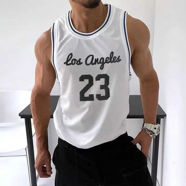 Fashion No 23 Vest Sports Summer Mens Gyms Mesh Tank Tops Fitness Workou Joggers Sleeveless T-Shirt Male Basketball Training Fashion Y251129