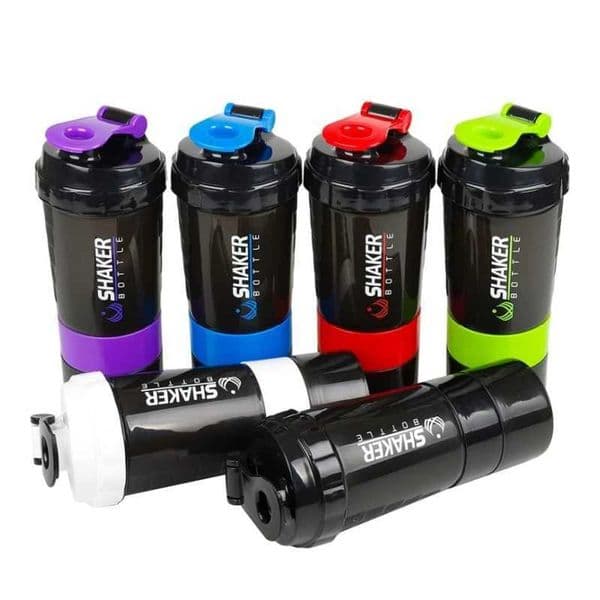 Protein Shaker Bottle Leak Proof Bottle for Protein Mixes 3 Layer Twist Off Shaker Cup Sports Shaker Bottle for Protein PowderT251129