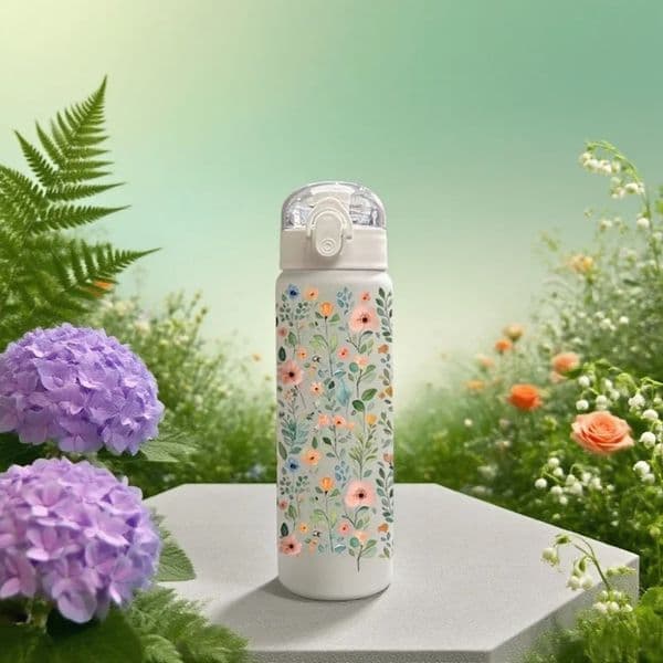 780ml 3D Printed Cute Cartoon Water Bottle Leakproof Plastic Straw Cup Portable Outdoor Large Capacity Sports Water Bottle 251129