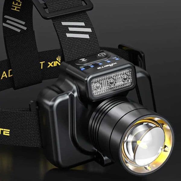 Powerful LED Headlamp Motion Sensor Headlight Rechargeable COB Head Flashlights High Power Head Lamp Fishing HeadlightW251129