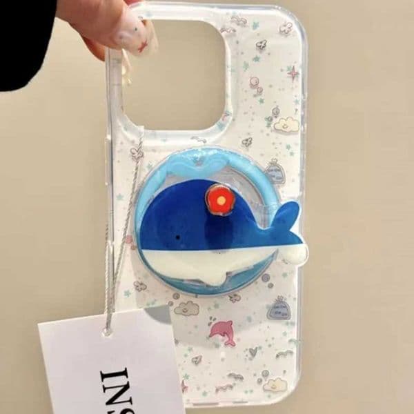 Korean Cute Cartoon Wh Rotate Magnetic Phone Holder Stand Griptok Grip Tok port For iPhone 17 For Accessories Y251129