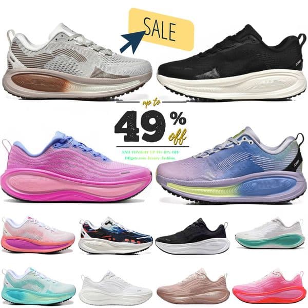 Designer shoes Vomero 18 Run Running Shoes Vomeros Mens Women Anthracite Shadow Grey Cream Pink Triple Black Summit White Outdoor Sports Trainers Sneakers Size