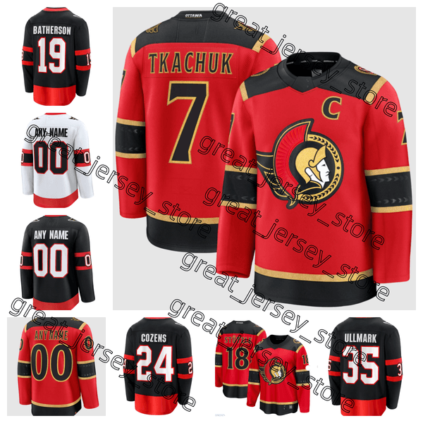 Brady Tkachuk ottawa hockey jersey senator jersey Claude Giroux Stutzle David Perron Jake Sanderson Chabot Cozens Carter Yakemchuk Ullmark Batherson