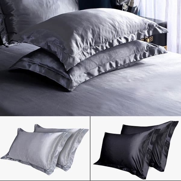 100% polyester pillowcase for hair and skin health standard size 54 x 84cm silk pillowcase soft smooth and cool 250423BJ