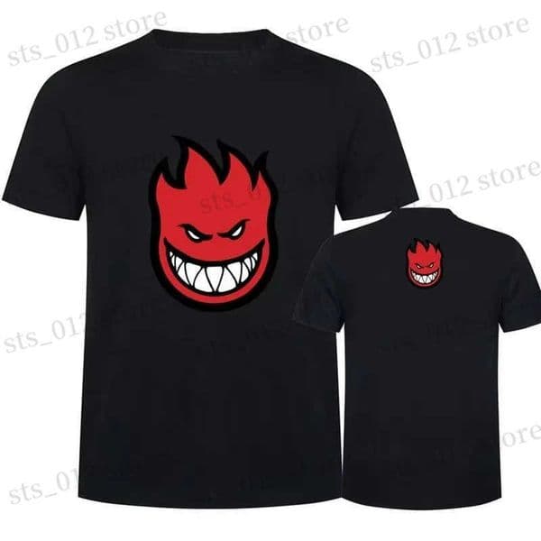 Short Slve Cotton Oversized Harajuku Summer Fashion Tshirts Men Spitfire Whls Skateboard T Top Shirts Christmas Hallown T250430