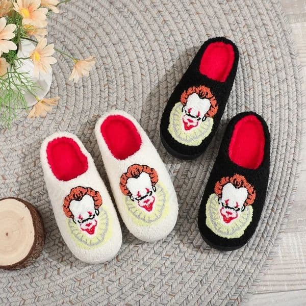 Christmas Winter Mens Womens Slippers Warm Plush Comfortable Couple Floor Home Shoes Funny Joker Soft Plush Indoor Slippers 251129