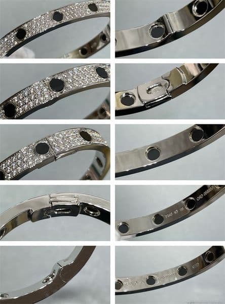 (Premium Quality) Screw Bangles Luxury Wrist Band Full Stone Bracelet for Women Men Lover Bracelets Gift box