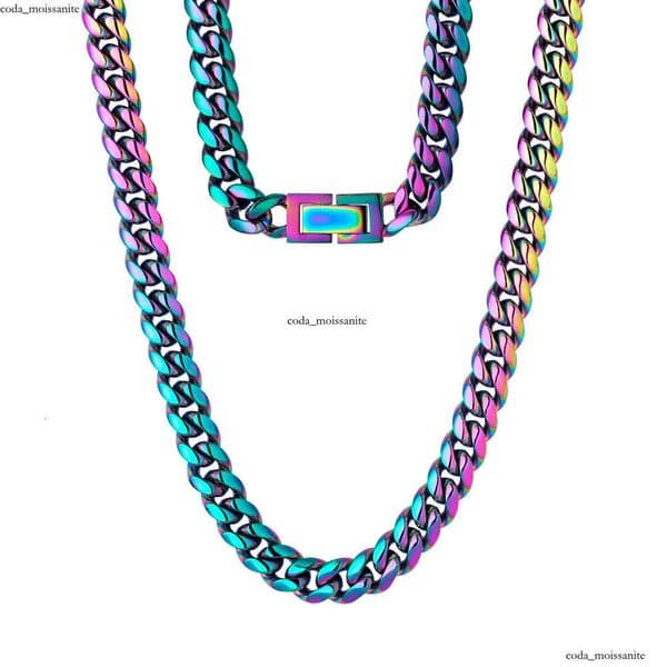 8mm Miami Cuban GRA Link Curb Chain 18K Gold Plated Titanium Steel Jewelry, Durable, Anti-Tarnish, 18K No Allergies Street-wear Punk Hip Hop Necklace 14K Gift, 16 18 20 22