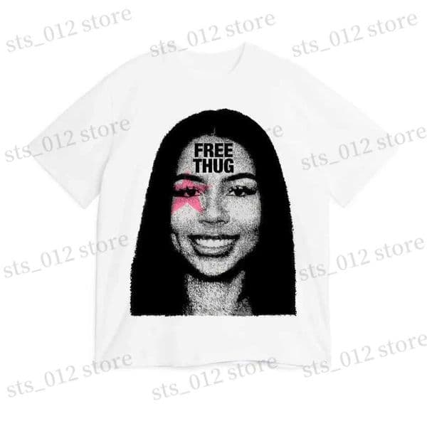 Womens T-shirt Mariah Scientist Fr Thug Rapper Star Fashion Cotton T-shirt Short Slip T-shirt Round Neck Clothing T250430