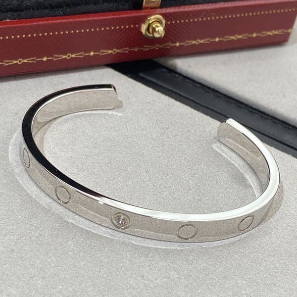 Premium Quality Screw Bangles Luxury Wrist Band CZ Stone Bracelet for Women Men Lover Bracelets