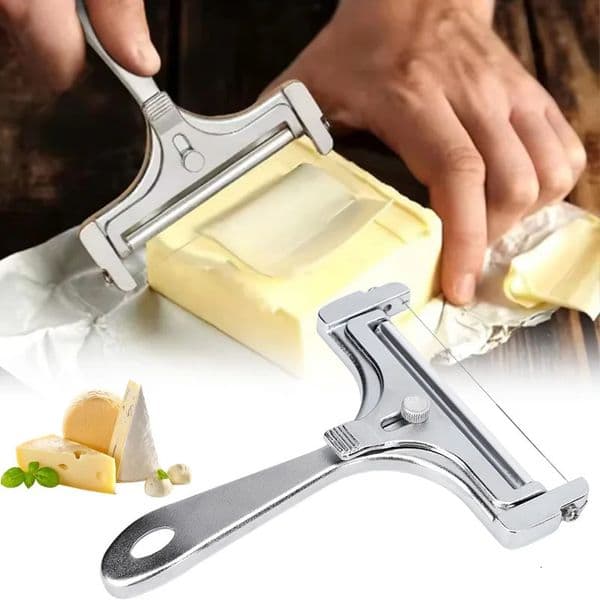 Stainless Steel Cheese Slicer Adjustable Thickness Butter Cutter Soft and Semi-Hard Kitchen Cooking Tools Cheddar Gadgets Grater 250429BJ