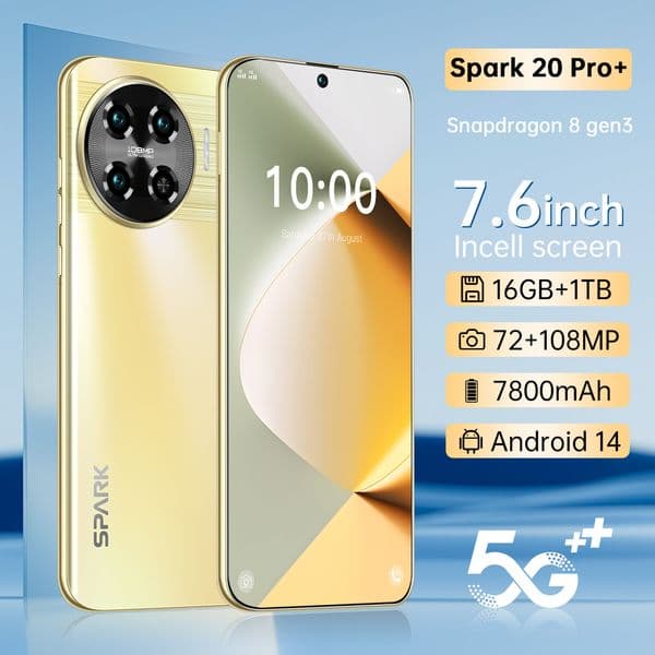 Next Generation Mobile Communication - Enjoy Enhanced Visual Experience through our Spark 20's Clear-Touchscreen Interface
