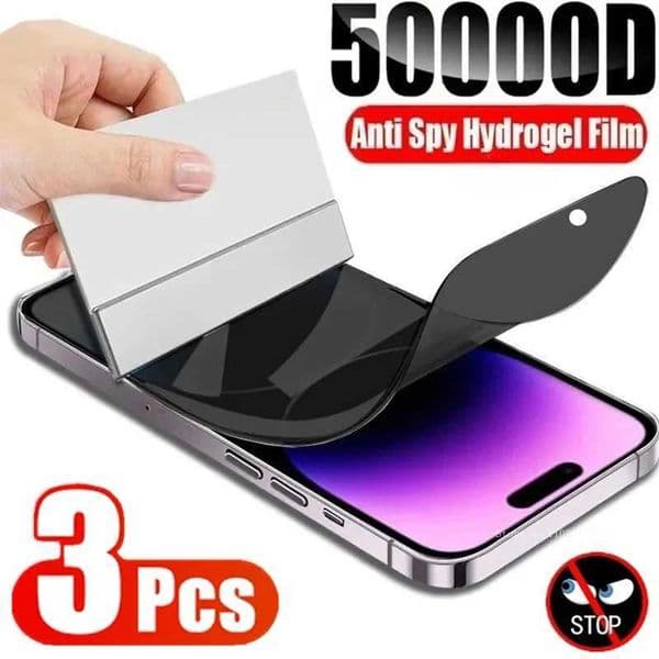3Pcs Anti-Spy Hydrogel Film for iPhone 16 15 1413 12 11 14 16 Pro Max Privacy Screen Protectors for iPhone 13 Mini XS MAX X XR M250120