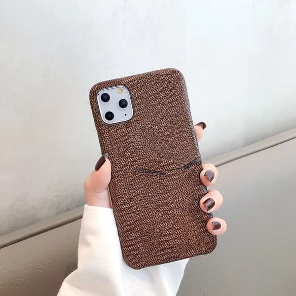 perfume 2026 New Card Holder Designer Phone Case For Apple Iphone 17 cologne 16 Pro Max 15 Promax 14 Plus 13 12 11 XR XS Luxury Leather Hard
