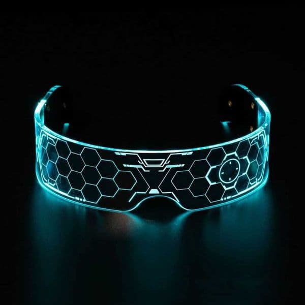 Cool LED Glasses Shining Sunglasses Cyberpunk Shining Party Glasses Rave Neon Mask Toys Vocal Music Concert Decoration Glasses DJ T250122
