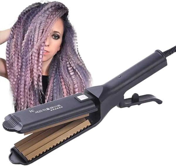 6 Teeth Hair Corrugated Iron For Volumizing And Fluffy Hairstyles Crimping Iron Anti Static Ceramic Hair Crimping Styling Tool Z250122