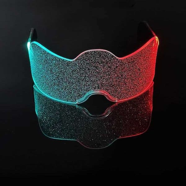 Colorful Neon Glasses LED Luminous Glasses Cyberpunk Party Prop Light Up Goggles For Bar Valentines Day Glowing Glasses Decor T250122