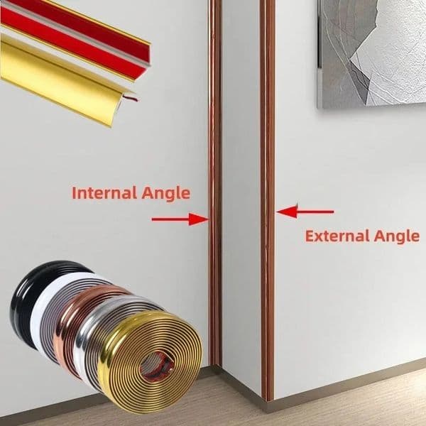 10Meter Household Wall Sealing Strip tape Waterproof And Antifouling Edge Banding Soft Line Self-Adhesive Wall Corner Line Waist 250113