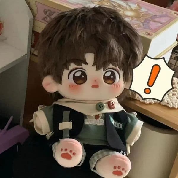 Mens clothing cotton dolls Li Xiaolang dolls cute and versatile baby clothes affordable hoodie T-shirt set 250121