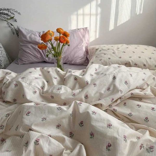 Ins Style Bedding Set Fashion Solid Color Washable Duvet Cover Without Comforter cases Sheet for Student Soft Home Textile X250203