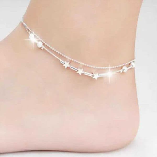 KOFSAC Fashion 925 sterling silver necklace suitable for women Exquisite star small tube necklace jewelry girls summer beach party giftsXJ250418