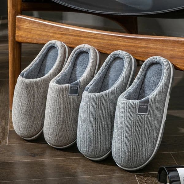 Winter Warm Men Fur Slippers House Non Slip Soft Shoes Comfort Flat Heel Home Indoor Bedroom Plush for Couples 250117BJ