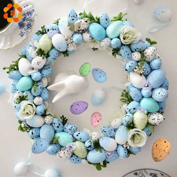 20/50pcs 2 Sizes Foam Easter Eggs Multi Color Foam Eggs For Home Par Decor Kids DIY Gifts Favor Easter Par Decoration Supply Z250118