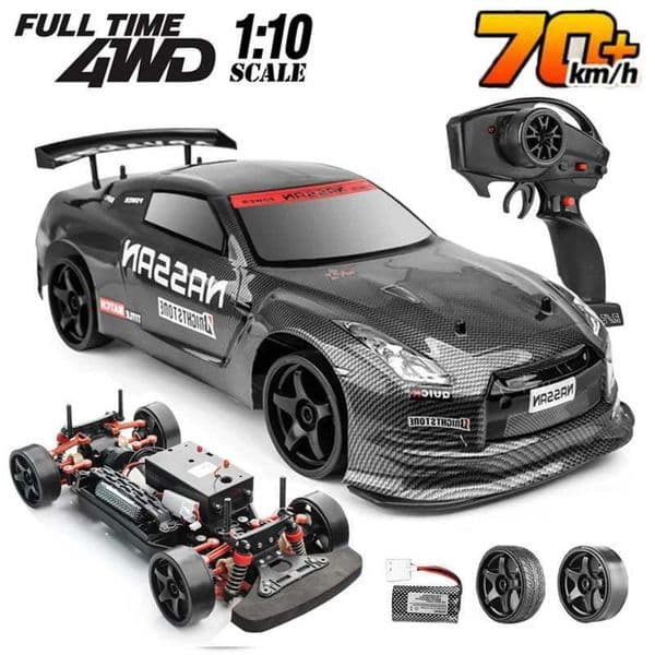 1 10 70km/h High-speed Drift Remote Control Car 2.4G 4WD Rc Off-road Vehicle Dual-speed Rc Car Childrens Christmas Gift X250203
