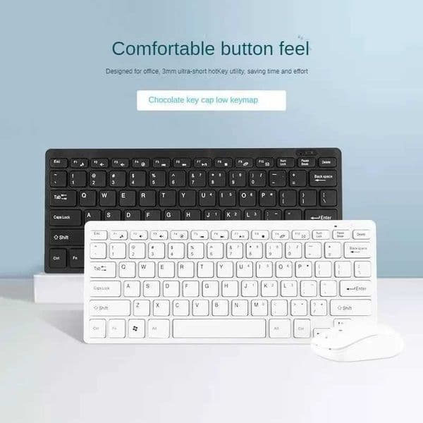 2.4G wireless keyboard and mouse kit silent keyboard and mouse combination kit ultra-thin keyboard with protective film suitable for laptops X250203