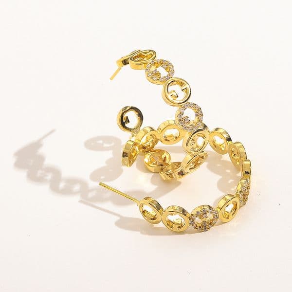 Designer Jewelry Women Stud Earrings Brand Diamond Earrings Luxury Earrings Fashion Party Wedding Engagement Lovers Gift
