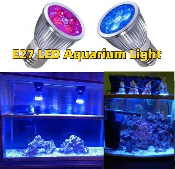 LED Aquarium Light for Fish Tank Reef Coral Bulb E27 Grow Light for Fish Aquatic Plants 10W Z250205