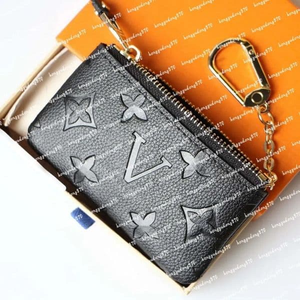 KEY POUCH M62650 POCHETTE CLES Designer bag Fashion Womens Mens Key Ring Credit Card Holder Coin Purse Luxury Mini Wallet Bag Charm Brown Canvas
