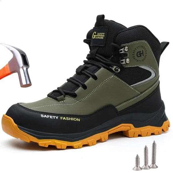 Waterproof Work Safety Boots Men Women Indestructible Anti smash Anti Puncture Work Shoes Protective Men Safety Shoes 250120