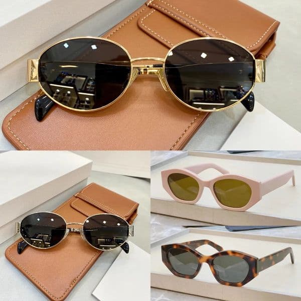 Fashion Designer Sunglasses Women Men Luxury Eyewear Personality Classic Oval Frame Polygon Outdoor Eyewear Versatile Trendy Eyewear goggles High quality